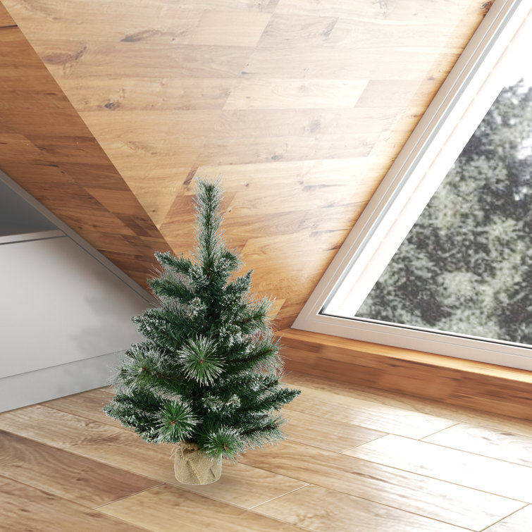 Andover Mills™ Snow Tipped Pine 2' Faux Pine Christmas Tree Wayfair